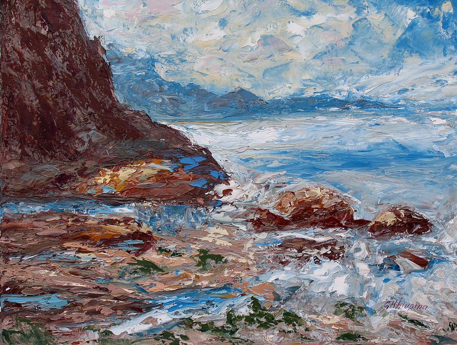 Marine Painting - The Calm Shore by Galina Khlupina