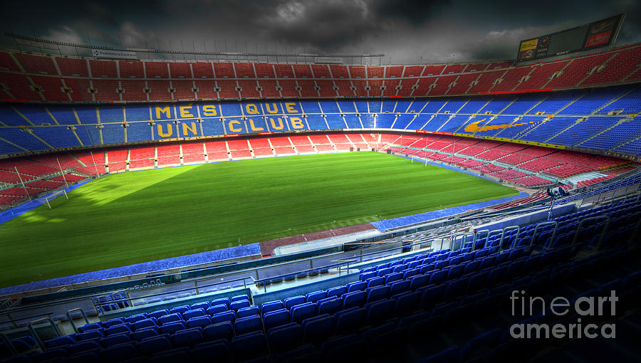 The Camp Nou stadium in Barcelona Photograph by Michal Bednarek