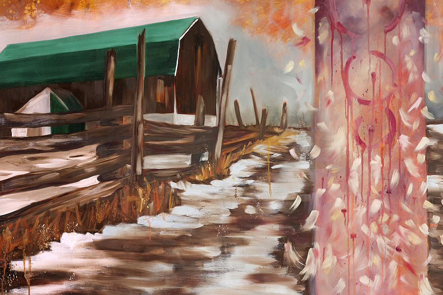 Barn Painting - The Canadian Dream by Emma Caldwell Barn Painting - The Canadian Dream by Emma Caldwell