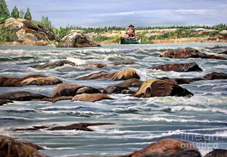 The Canoeist Painting by Marilyn McNish