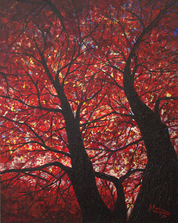 Tree Painting - The Canopy Cathedral by Julia Robinson