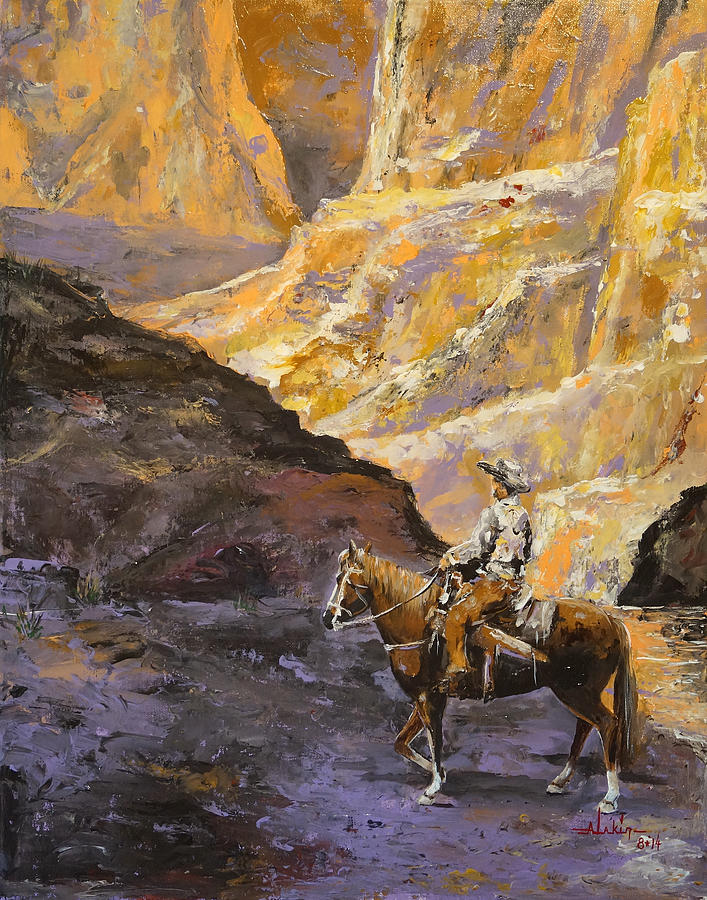 The Canyon Painting by Alan Lakin
