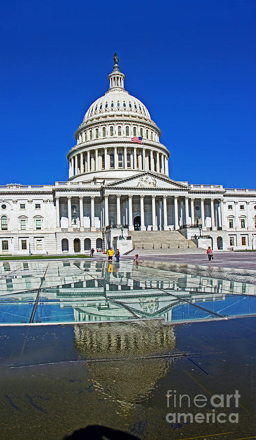 Capitol Building Photograph - The Capital Reflected by Tom Gari Gallery-Three-Photography
