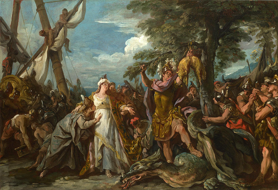 The Capture of the Golden Fleece Painting by Jean-Francois Detroy