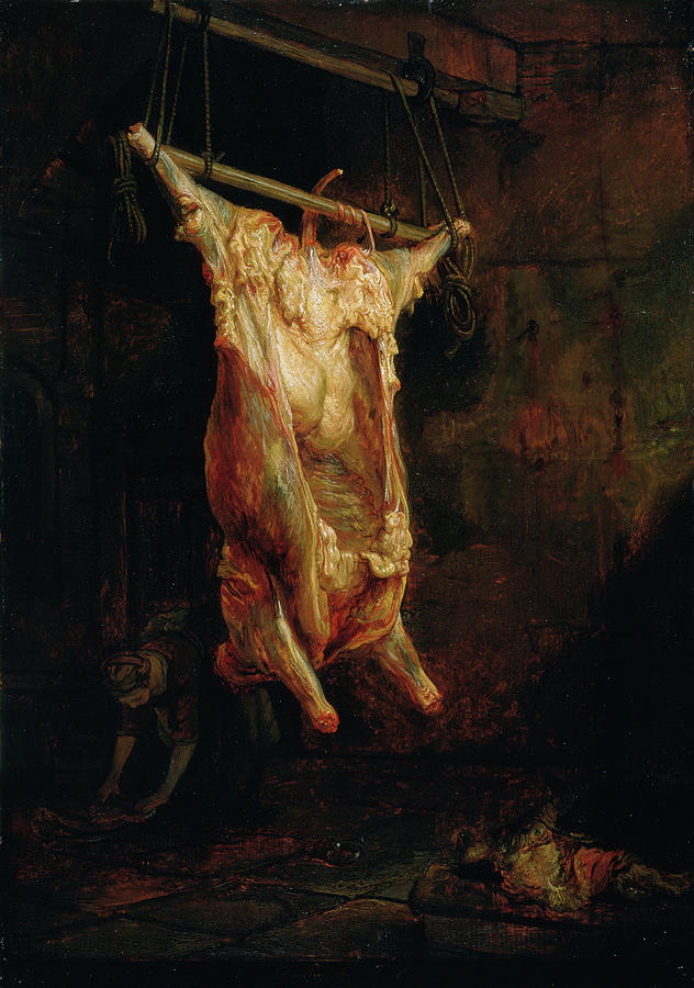 The Carcass Of An Ox, Late 1630s Painting by Rembrandt Harmensz. van Rijn