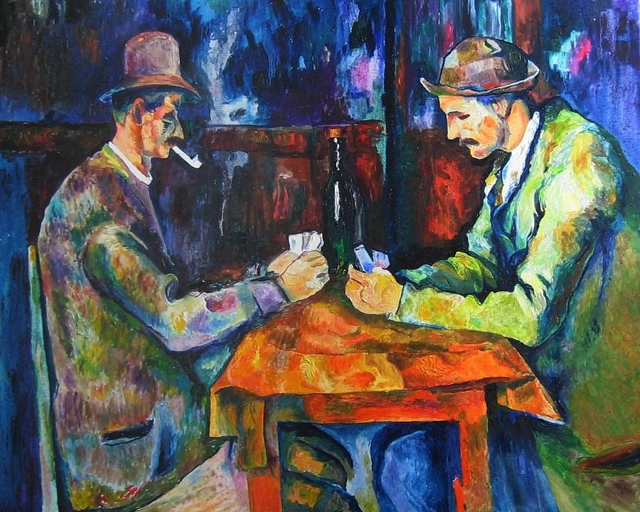 The Card Players Painting by Daniel Johnstone - Fine Art America