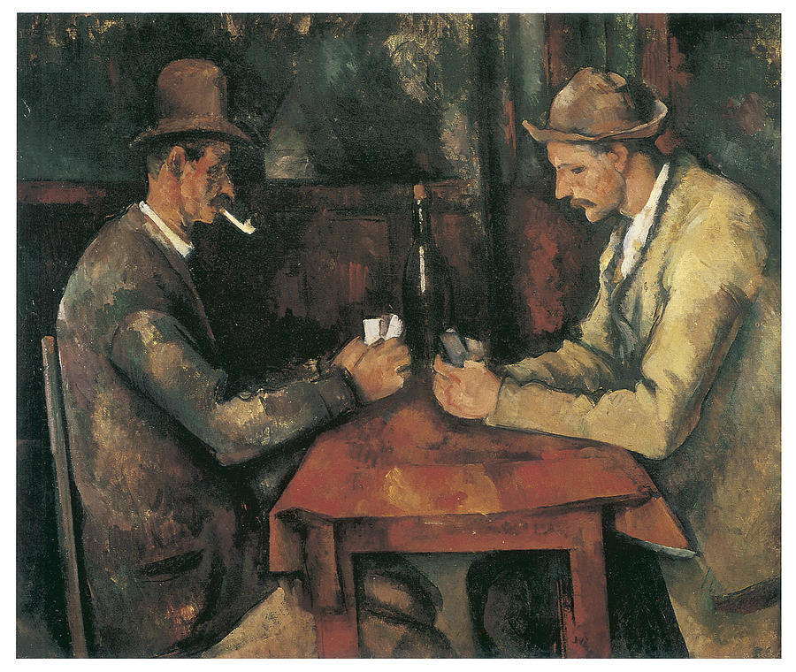 Paul Cezanne Painting - The Card Players by Paul Cezanne