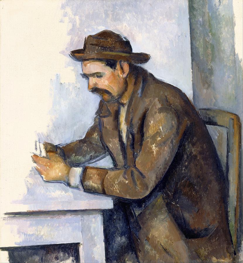 Impressionism Painting - The Cardplayer by Paul Cezanne
