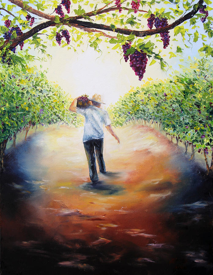Wine Painting - The Caretaker by Meaghan Troup