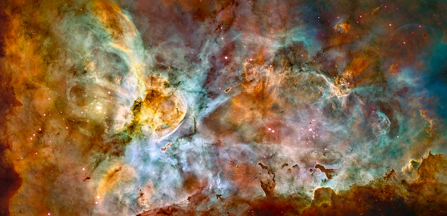 Space Photograph - The Carina Nebula - Star Birth In The Extreme by Marco Oliveira