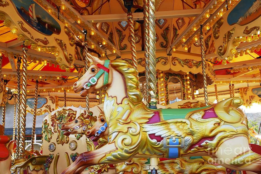 The Carousel Photograph by Wendy Wilton