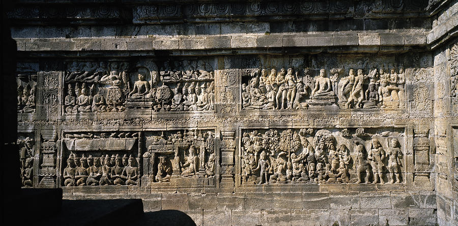 The Exquisite Carvings Of Borobudur Photograph by Shaun Higson