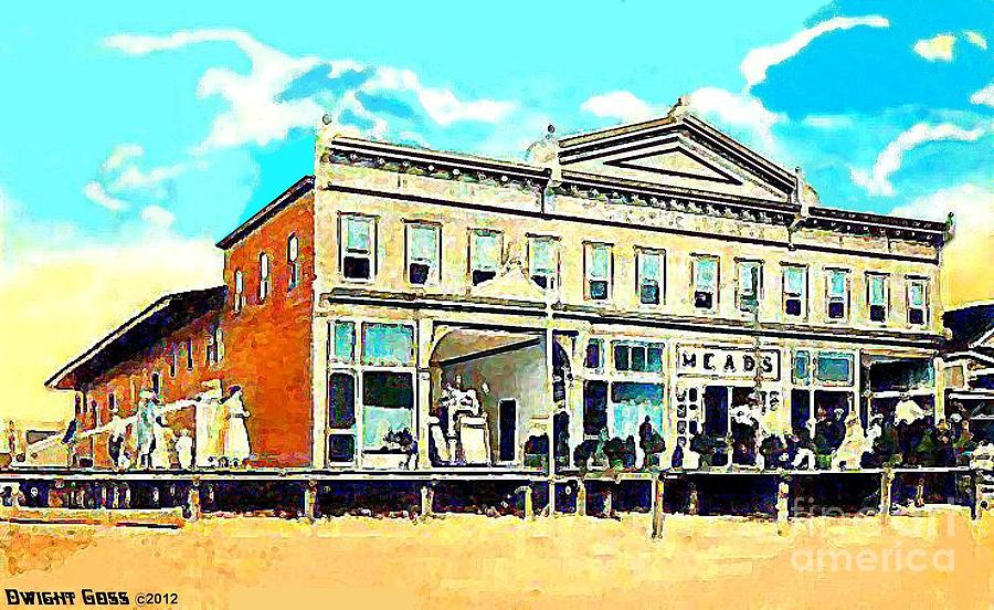 The Casino Theatre In Ocean City Md In 1905 Painting by
