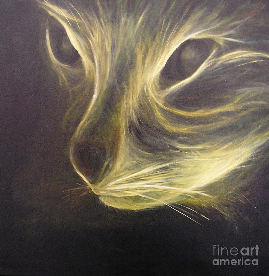 The Cat Painting by Affordable Art Halsey