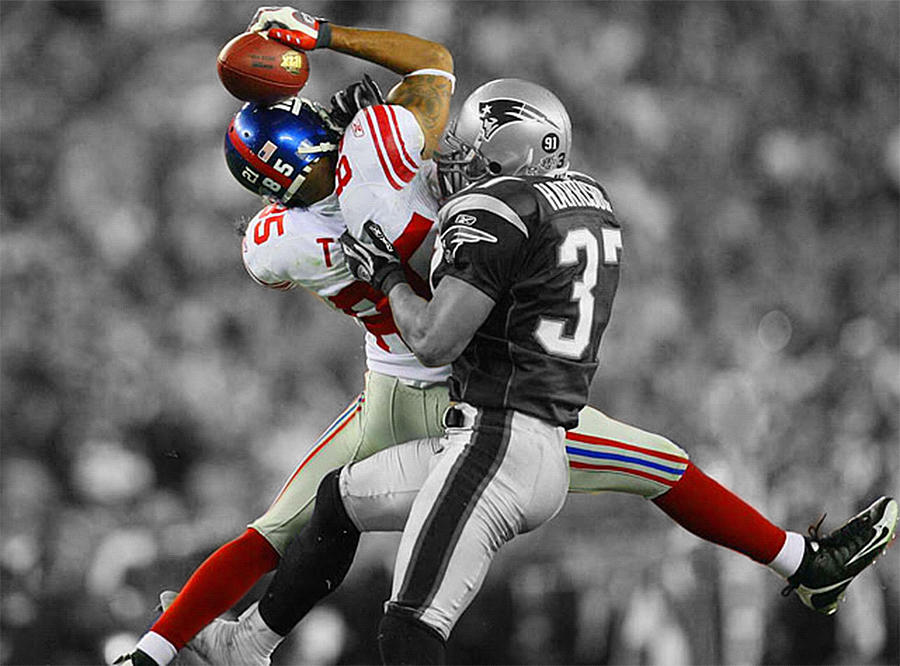 David Tyree Mixed Media - The Catch by Brian Reaves David Tyree Mixed Media - The Catch by Brian Reaves