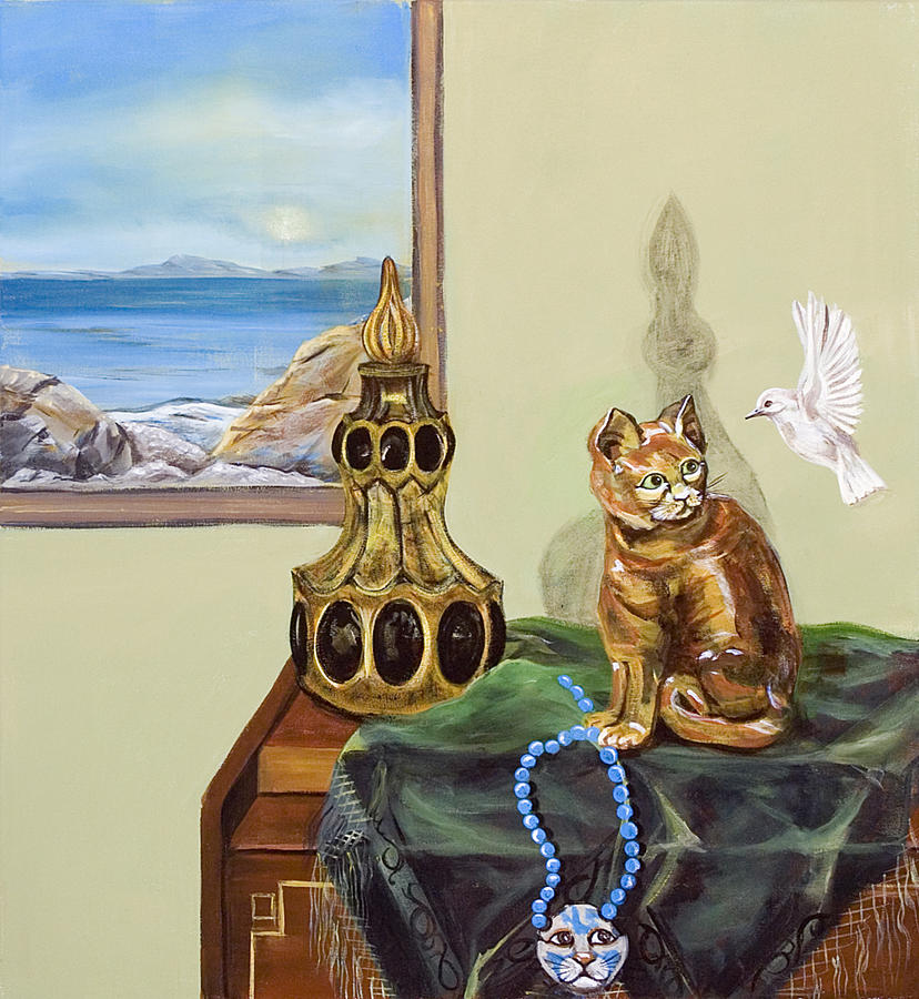 The cats meow Painting by Susan Culver