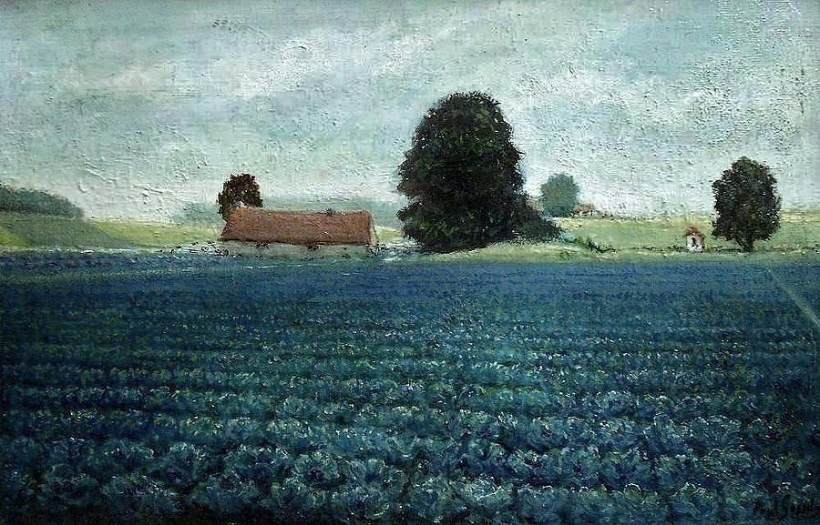 The Cauliflower field Painting by Paul Gosselin - Fine Art America