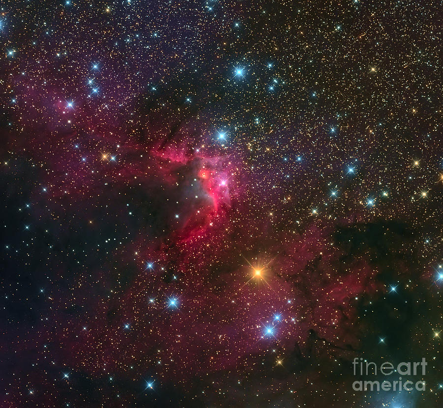 Space Photograph - The Cave Nebula by Michael Miller