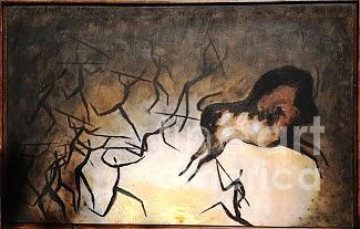 Caves Painting - The caves by Julio Rodriguez Caves Painting - The caves by Julio Rodriguez