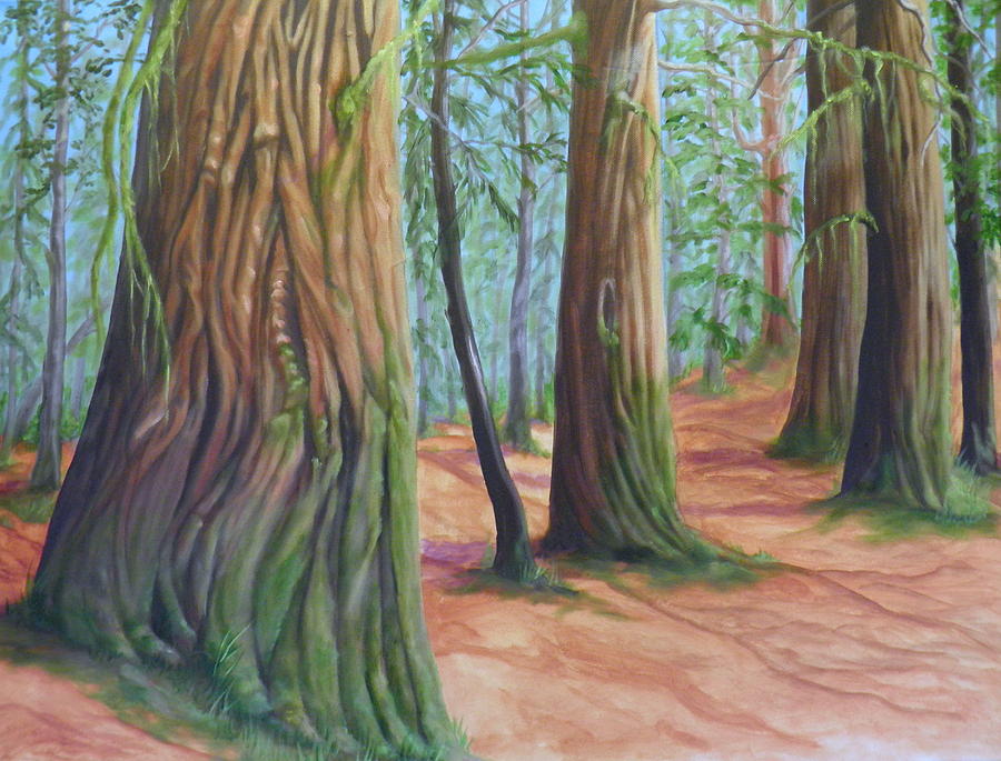 The Cedars Painting by Ida Eriksen