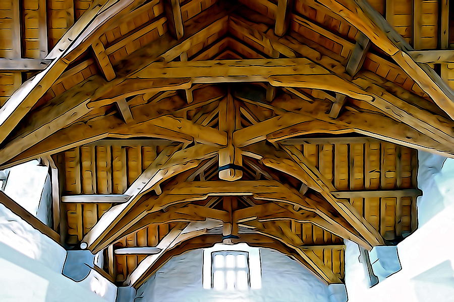 Castle Photograph - The Ceiling by Norma Brock