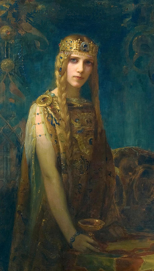 The Celtic Princess Painting by Gaston Bussiere