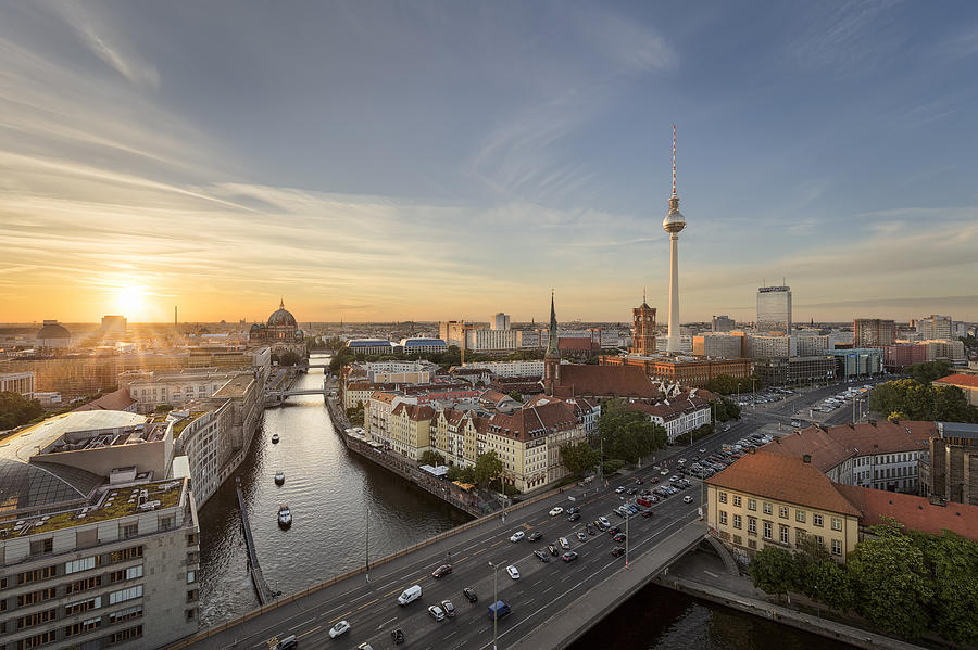 The center of Berlin Photograph by Harald Nachtmann