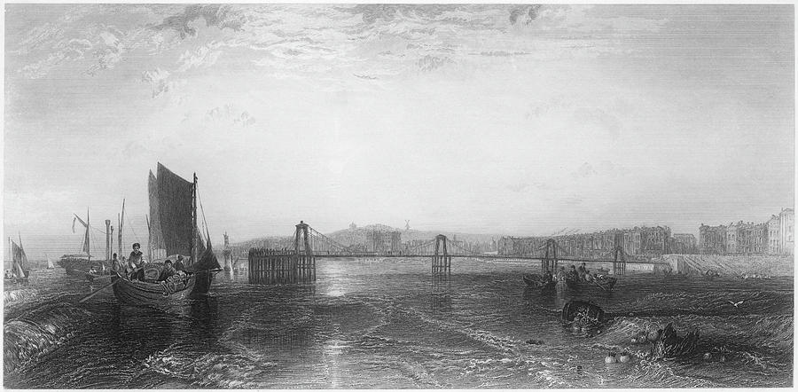 The Chain Pier, Brighton Drawing by Mary Evans Picture Library - Fine ...