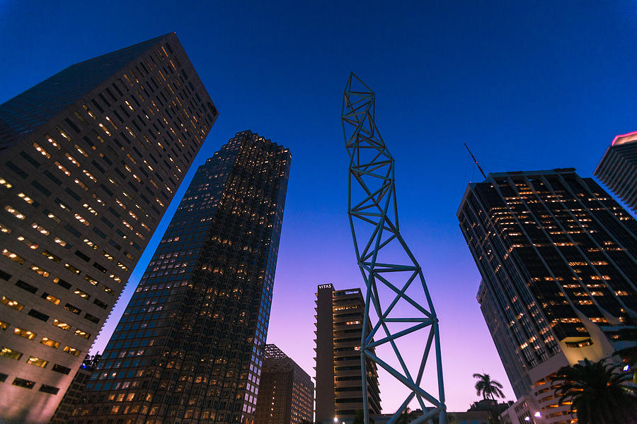 Downtown Miami Photograph - The Challenger Monument - Downtown Miami by Dan Vidal Downtown Miami Photograph - The Challenger Monument - Downtown Miami by Dan Vidal