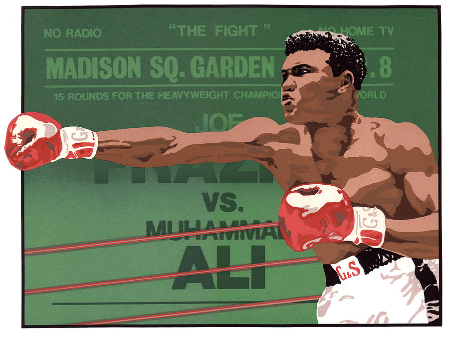 Serigraph Drawing - The Champ by Anne Gifford