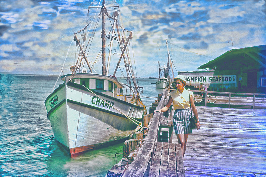 The Champ Boat Digital Art by Cathy Anderson