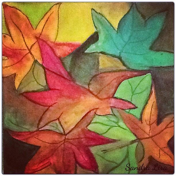 Fall Painting by Sandra Lira