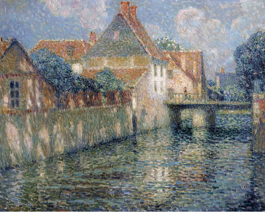 The Channel in Spring Painting by Henri Le Sidaner