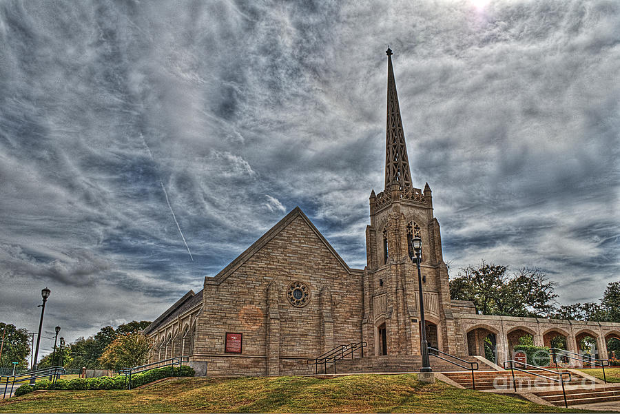 Fort Worth Photograph - Belltower Chapel by Hilton Barlow