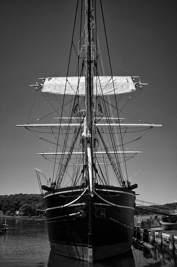 Mystic Seaport Photograph - The Charles W. Morgan by Ben Shields