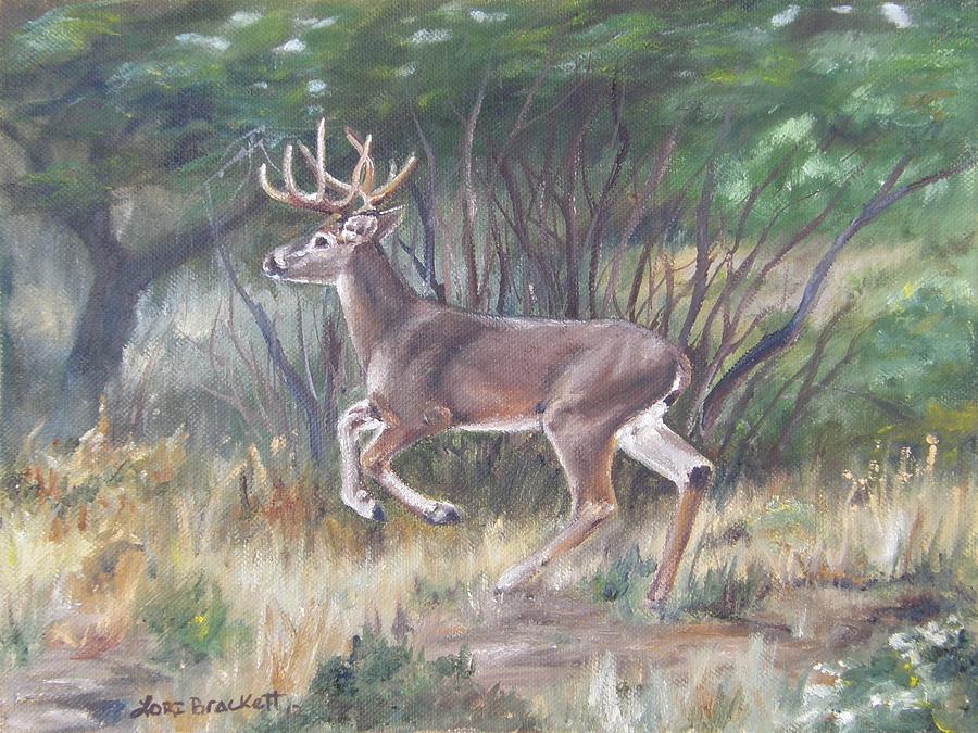 The Chase Is On Painting by Lori Brackett