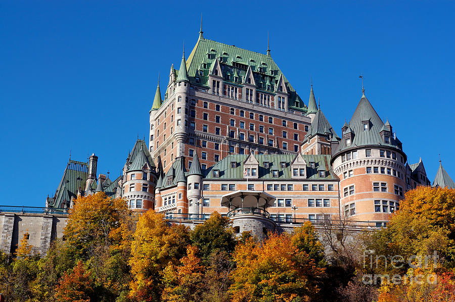 The Chateu Frontenac Photograph by Colin Woods