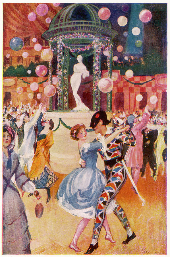London Drawing - The Chelsea Arts Ball, Held  Annually by Mary Evans Picture Library
