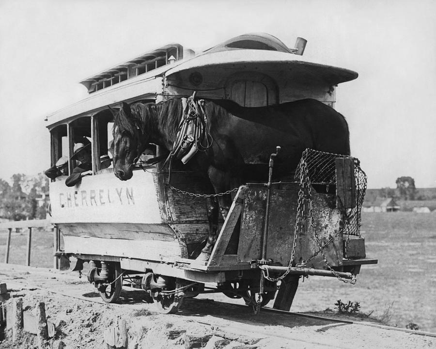 The Cherrelyn Horse Car Photograph by Underwood Archives