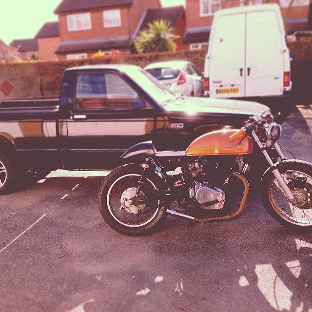 Truck Photograph - The Chevy And Motorscooter! #chevys10 by Ash Hughes