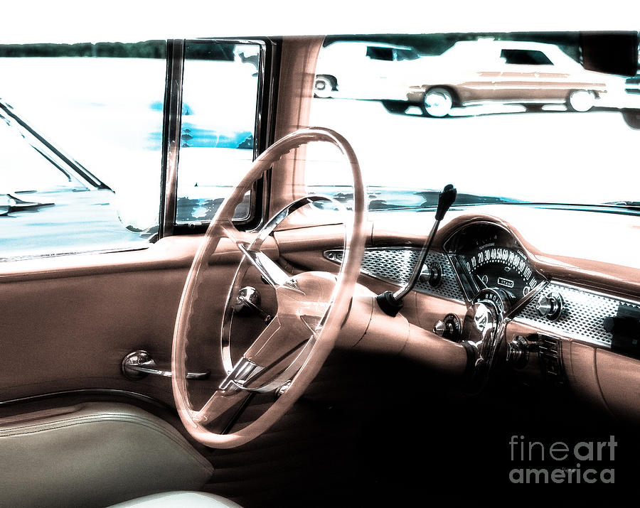 Car Photograph - The Chevy Bel Air by Steven Digman Car Photograph - The Chevy Bel Air by Steven Digman