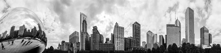 The Chicago Bean and Skyline Photograph by Semmick Photo