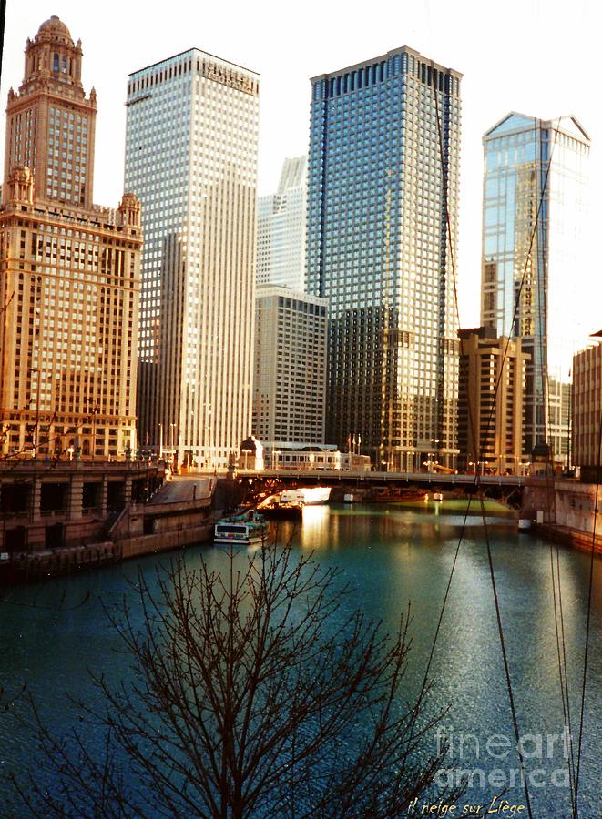 The Chicago River from the Michigan Avenue Bridge Photograph by Mariana Costa Weldon