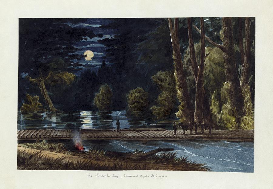 The Chickahominy- Sumners Upper Bridge Painting by Celestial Images