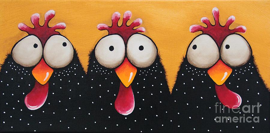 The Chicken coop Painting by Lucia Stewart