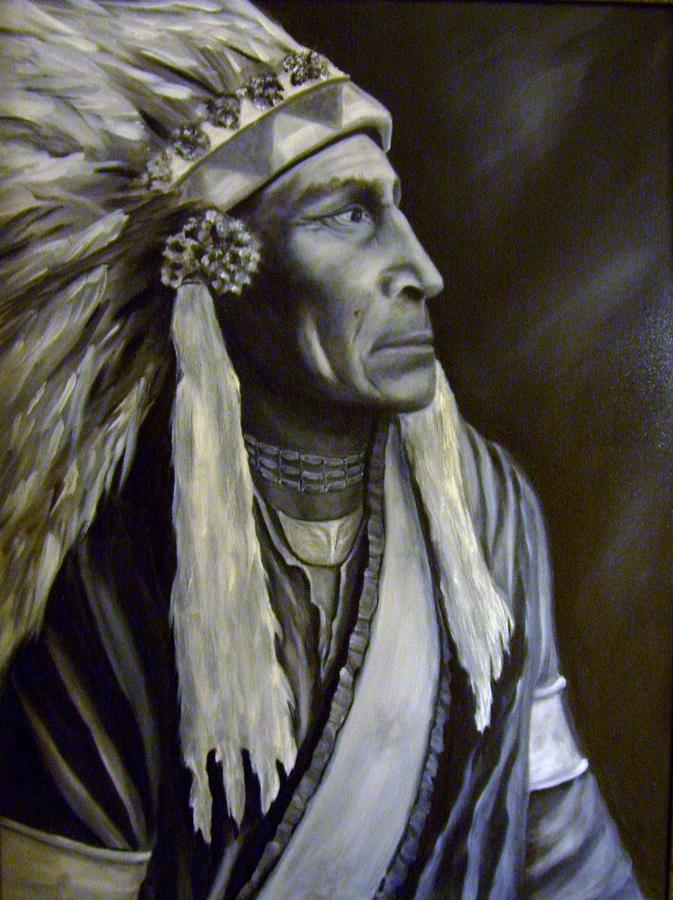 The Chief Painting by Anne Barberi