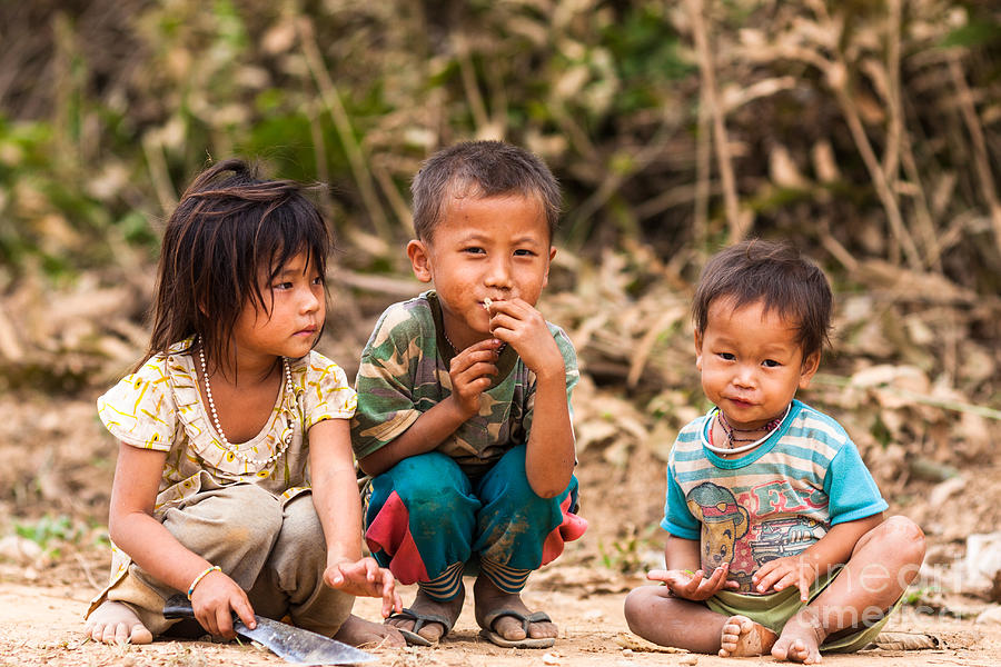 The children of Laos Photograph by Didier Marti