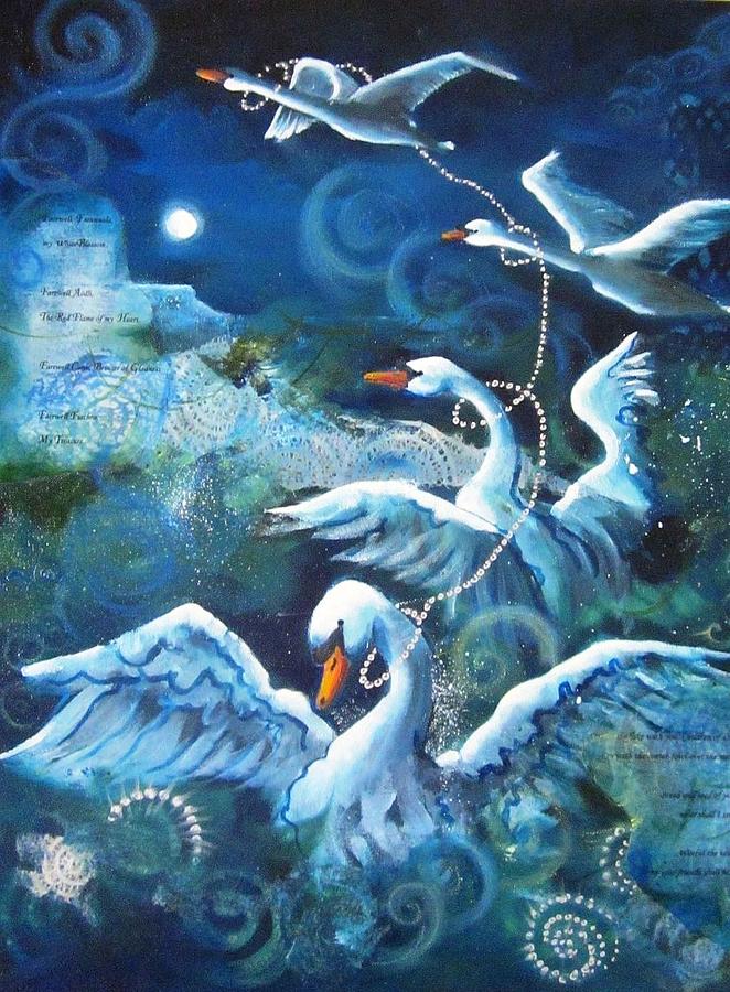 The Children Of Lir Painting By Kate Rocks