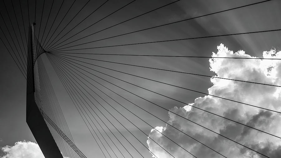 The Chords Of Jerusalem Bridge Photograph by Robert Schenck | Fine Art ...