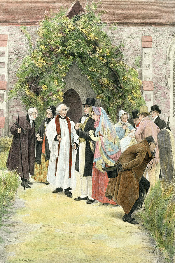 Vicar Painting - The Christening by Walter Dendy Sadler